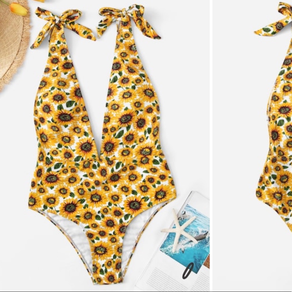 Sunflower Swim Suit one Piece